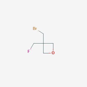 molecular formula C5H8BrFO B8147510 3-(Bromomethyl)-3-(fluoromethyl)oxetane 