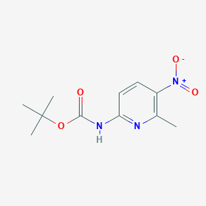 molecular formula C11H15N3O4 B8147530 tert-Butyl (6-methyl-5-nitropyridin-2-yl)carbamate 