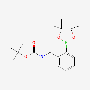 molecular formula C19H30BNO4 B8147548 tert-Butyl methyl(2-(4,4,5,5-tetramethyl-1,3,2-dioxaborolan-2-yl)benzyl)carbamate 