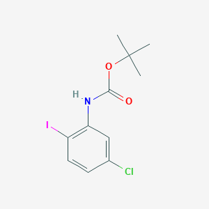 molecular formula C11H13ClINO2 B8147556 tert-Butyl (5-chloro-2-iodophenyl)carbamate 