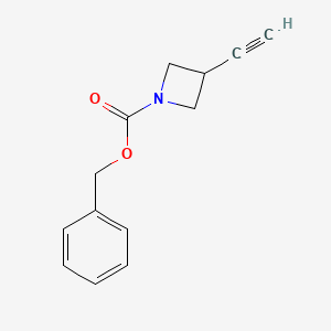 molecular formula C13H13NO2 B8147608 Benzyl 3-ethynylazetidine-1-carboxylate 