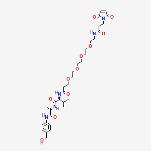 molecular formula C33H49N5O11 B8147765 Maleimido-PEG4-Val-Ala-PAB 
