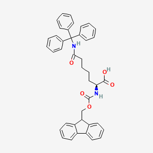 molecular formula C41H38N2O5 B8147809 Fmoc-L-homohomoGln(Trt)-OH 