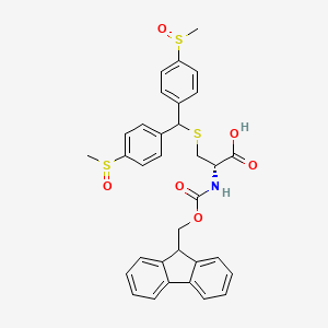 molecular formula C33H31NO6S3 B8147813 Fmoc-D-Cys(Msbh)-OH 