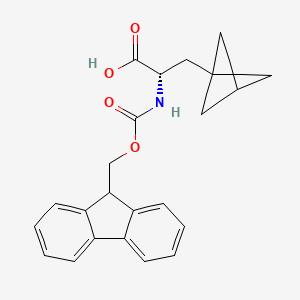 molecular formula C23H23NO4 B8147888 Fmoc-L-Ala(BCP)-OH 