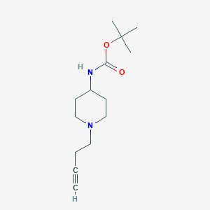 molecular formula C14H24N2O2 B8148082 tert-Butyl (1-(but-3-yn-1-yl)piperidin-4-yl)carbamate 