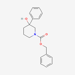 molecular formula C19H21NO3 B8148135 Benzyl 3-hydroxy-3-phenylpiperidine-1-carboxylate 