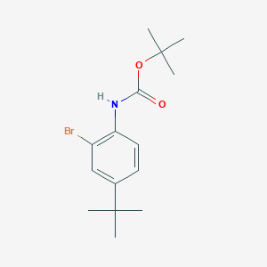 molecular formula C15H22BrNO2 B8148302 tert-butyl N-(2-bromo-4-tert-butylphenyl)carbamate 