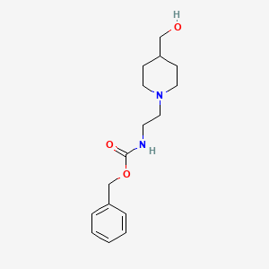 molecular formula C16H24N2O3 B8148357 Benzyl (2-(4-(hydroxymethyl)piperidin-1-yl)ethyl)carbamate 
