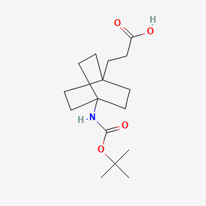3-(4-tert-Butoxycarbonylamino-bicyclo[2.2.2]oct-1-yl)-propionic acid