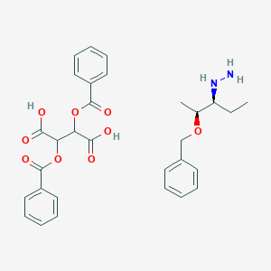 2,3-dibenzoyloxybutanedioic acid;[(2S,3S)-2-phenylmethoxypentan-3-yl]hydrazine