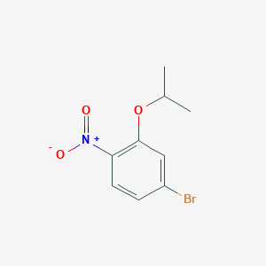 molecular formula C9H10BrNO3 B8148646 4-Bromo-2-isopropoxy-1-nitro-benzene 