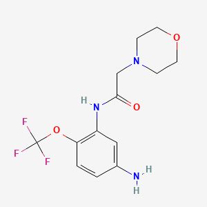N-[5-amino-2-(trifluoromethoxy)phenyl]-2-(morpholin-4-yl)acetamide