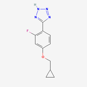 5-(4-Cyclopropylmethoxy-2-fluorophenyl)-1H-tetrazole