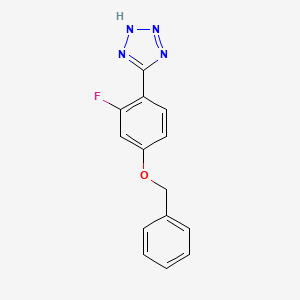 5-(4-Benzyloxy-2-fluorophenyl)-1H-tetrazole