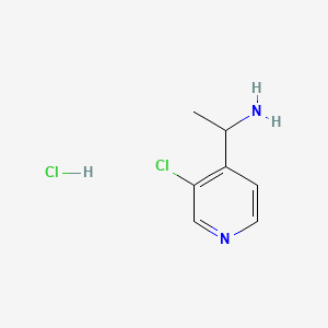 1-(3-Chloropyridin-4-yl)ethanamine;hydrochloride