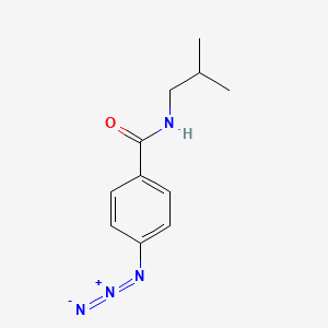 molecular formula C11H14N4O B8148785 4-Azido-N-isobutyl-benzamide 