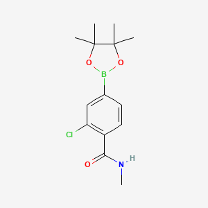 2-chloro-N-methyl-4-(4,4,5,5-tetramethyl-1,3,2-dioxaborolan-2-yl)benzamide