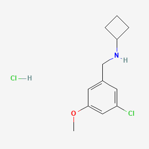 N-(3-chloro-5-methoxybenzyl)cyclobutanamine hydrochloride