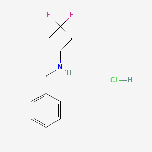 N-benzyl-3,3-difluorocyclobutan-1-amine;hydrochloride