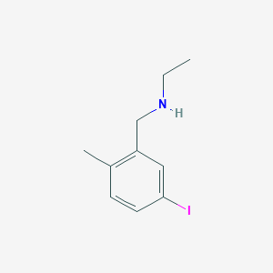 molecular formula C10H14IN B8148993 N-(5-iodo-2-methylbenzyl)ethanamine 