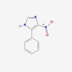 molecular formula C9H7N3O2 B081491 5-Nitro-4-phenyl-1H-imidazole CAS No. 14953-62-9