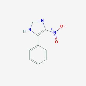 molecular formula C9H7N3O2 B081491 4-Nitro-5-phenyl-1H-imidazole CAS No. 14953-62-9