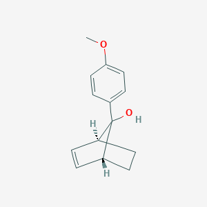 molecular formula C14H16O2 B081493 (1R,4S)-7-(4-methoxyphenyl)bicyclo[2.2.1]hept-2-en-7-ol CAS No. 13143-81-2