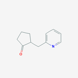 molecular formula C11H13NO B081499 2-(2-Pyridylmethyl)cyclopentanone CAS No. 13640-55-6