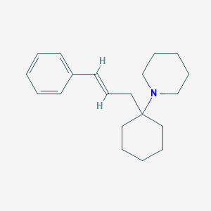 molecular formula C20H29N B081503 1-(1-Cinnamylcyclohexyl)piperidine CAS No. 14228-25-2
