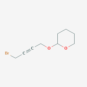 molecular formula C9H13BrO2 B8151116 2-((4-bromobut-2-yn-1-yl)oxy)tetrahydro-2H-pyran 