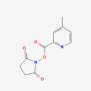 molecular formula C11H10N2O4 B8151214 (2,5-dioxopyrrolidin-1-yl) 4-methylpyridine-2-carboxylate 