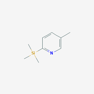 molecular formula C9H15NSi B081516 5-Methyl-2-(trimethylsilyl)pyridine CAS No. 13737-09-2