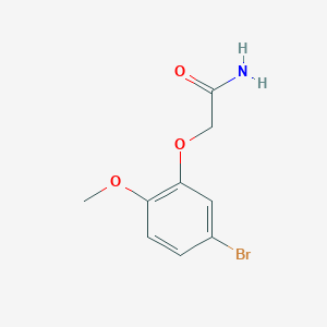 molecular formula C9H10BrNO3 B8152661 2-(5-Bromo-2-methoxyphenoxy)acetamide 