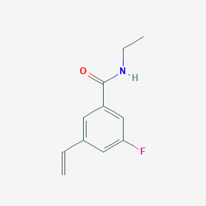 molecular formula C11H12FNO B8152913 N-Ethyl-3-fluoro-5-vinylbenzamide 