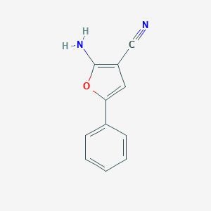 molecular formula C11H8N2O B081530 2-Amino-5-phenyl-3-furonitrile CAS No. 14742-32-6