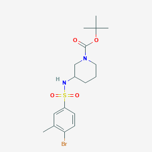 molecular formula C17H25BrN2O4S B8153849 tert-Butyl 3-(4-bromo-3-methylphenylsulfonamido)piperidine-1-carboxylate 