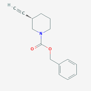 molecular formula C15H17NO2 B8154146 Benzyl (3S)-3-ethynylpiperidine-1-carboxylate 