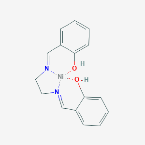 molecular formula C16H16N2NiO2 B081546 2-[2-[(2-hydroxyphenyl)methylideneamino]ethyliminomethyl]phenol;nickel CAS No. 14167-20-5