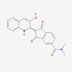 1H-Indene-5-carboxamide, 2,3-dihydro-2-(3-hydroxy-2(1H)-quinolinylidene)-N,N-dimethyl-1,3-dioxo-