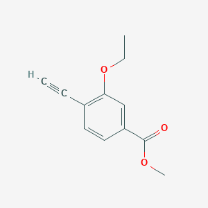 molecular formula C12H12O3 B8157472 Methyl 3-ethoxy-4-ethynylbenzoate 