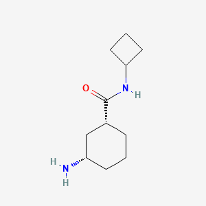 molecular formula C11H20N2O B8157536 cis-3-Amino-N-cyclobutylcyclohexanecarboxamide 