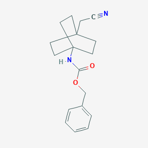 molecular formula C18H22N2O2 B8157814 Benzyl (4-(cyanomethyl)bicyclo[2.2.2]octan-1-yl)carbamate 