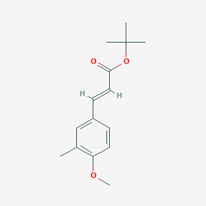 molecular formula C15H20O3 B8157843 tert-Butyl 3-(4-methoxy-3-methylphenyl)acrylate 
