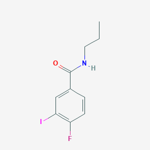 molecular formula C10H11FINO B8159016 4-Fluoro-3-iodo-N-propylbenzamide 