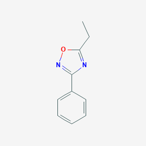 molecular formula C10H10N2O B081591 Oxadiazole, 1,2,4-, 5-ethyl-3-phenyl- CAS No. 10364-68-8
