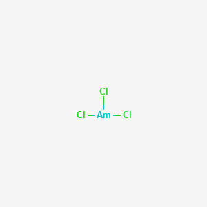 molecular formula AmCl3-3 B081593 Americium chloride CAS No. 13464-46-5