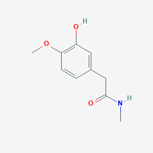 molecular formula C10H13NO3 B8159301 2-(3-Hydroxy-4-methoxyphenyl)-N-methylacetamide 