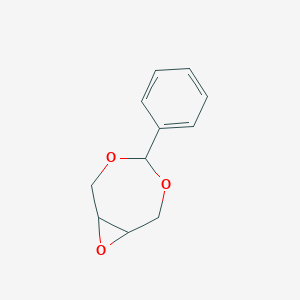 molecular formula C11H12O3 B081595 4-Phenyl-3,5,8-trioxa-bicyclo[5.1.0]octane CAS No. 14700-56-2