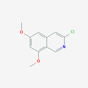 molecular formula C11H10ClNO2 B081606 3-Chloro-6,8-dimethoxyisoquinoline CAS No. 13388-76-6